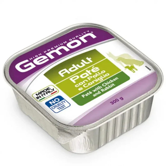Gemon Dog Paté Adult Chicken & Rabbit 300gr - imagen 1