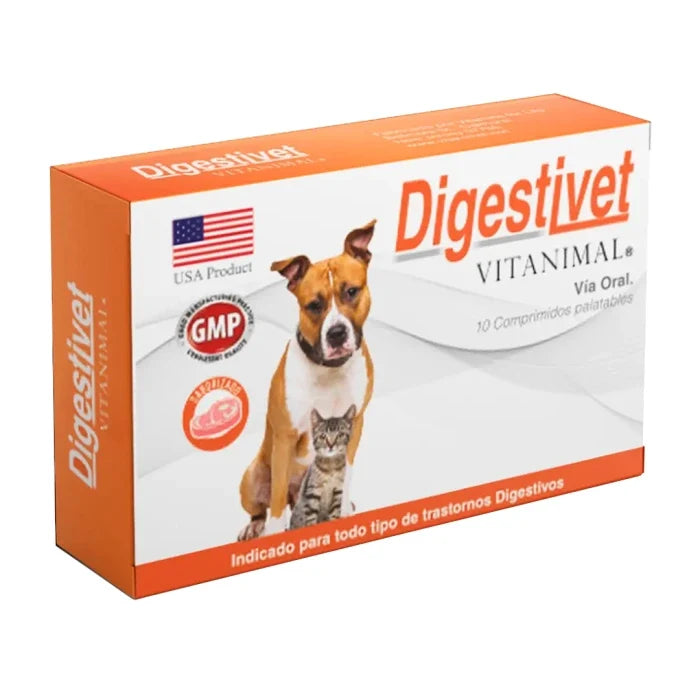 Vitanimal Digestivet x 10 comprimidos - imagen 1