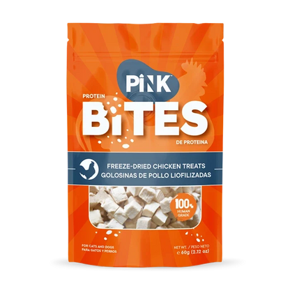 Pink protein bites snack liofilizado para perros y gatos sabor pollo - 60gr - imagen 1