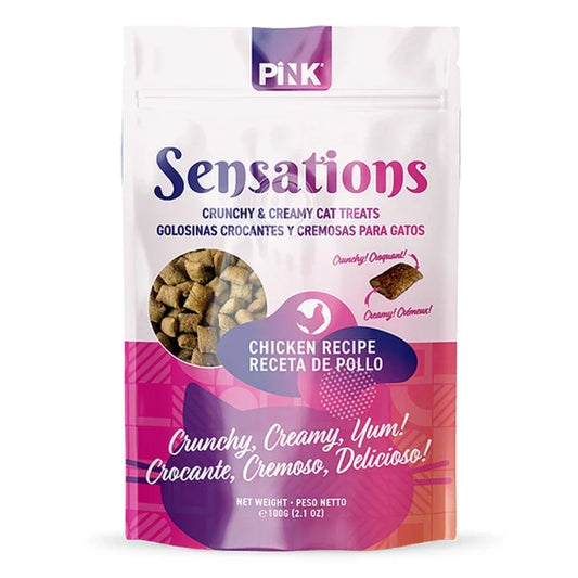 Pink sensations snack relleno para gatos sabor pollo - 100gr - imagen 1