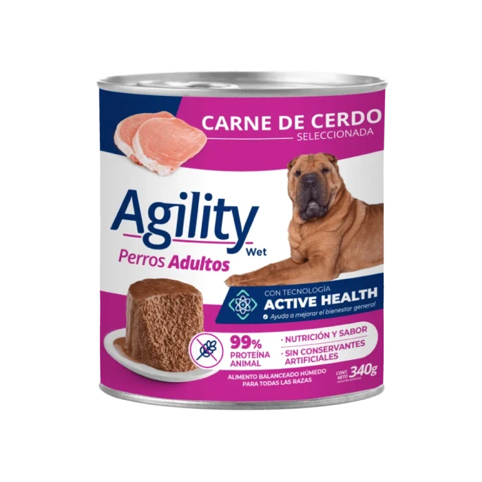 Agility Lata Adulto Cerdo 340gr. - imagen 1