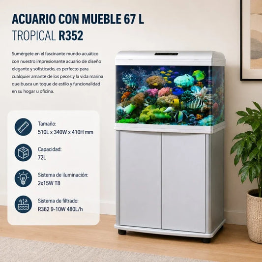 Acuario con mueble 72 L - Tropical R352