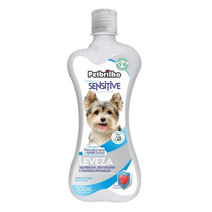 Petbrilho shampoo sensitive sin perfume 500ML - imagen 1