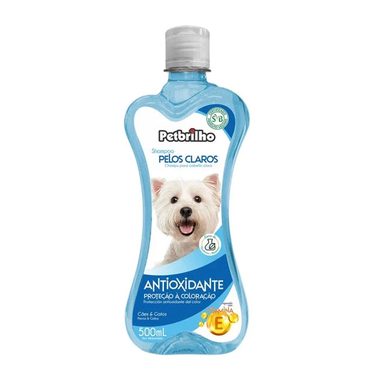 Petbrilho Shampoo para pelos claros antioxidante - 500ml - imagen 1