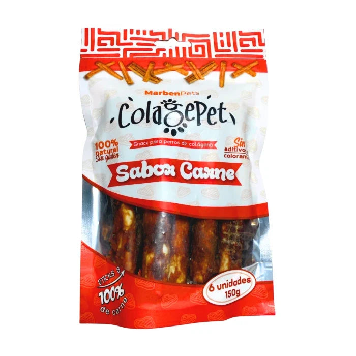 Doypack colagepet carne S 6 pcs - imagen 1