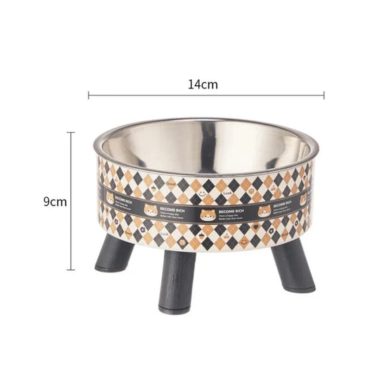Plato elevado con diseño diamantes - imagen 1