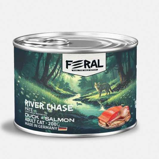 Feral River Chase - Gato Adulto Pato con Salmón húmedo - 200gr - imagen 1