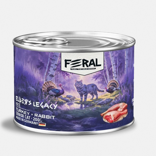 Feral Elder's Legacy - Gato Senior Pavo y conejo húmedo - 200gr - imagen 1