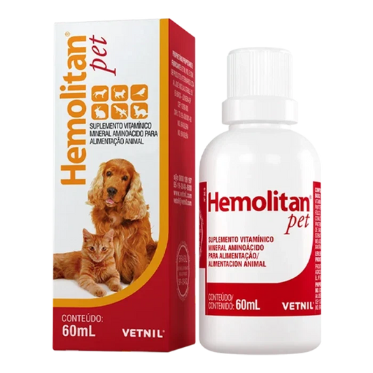 Vetnil Hemolitan pet suplemento para perros, gatos y exóticos - 60 ml - imagen 1