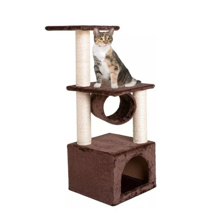 Rascador con Ratón Colgante para gatos