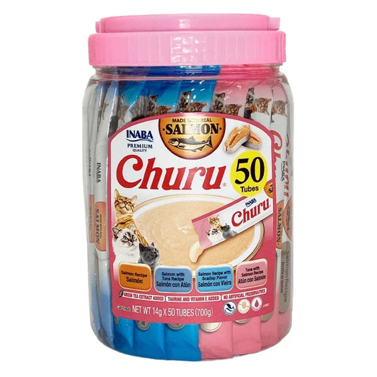 Churu Salmón Variedades - Pack 50 tubos 14gr - imagen 1