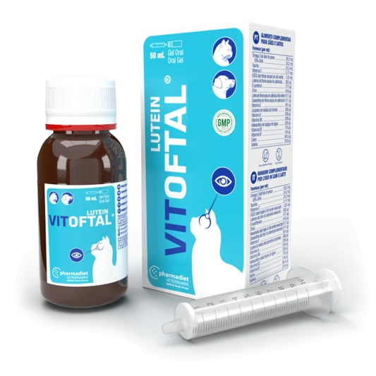 Vitoftal Plus lutein suplemento apoyo ocular perros y gatos 50ml - imagen 1