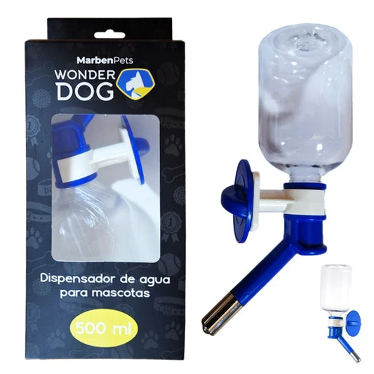 Bebedero de agua para mascotas grandes Azul 500ML