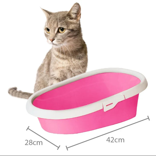 Baño para gatos Minou S (28x42cm) Rosado - imagen 1