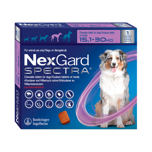 Nexgard Spectra Antiparasitario 1 Comprimido 15.1-30kg