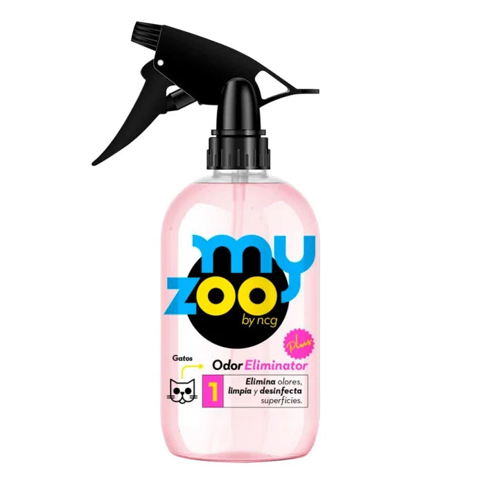 MyZoo Eliminador de olores y desinfectante de superficies con gatillo gatos - 500cc - imagen 1