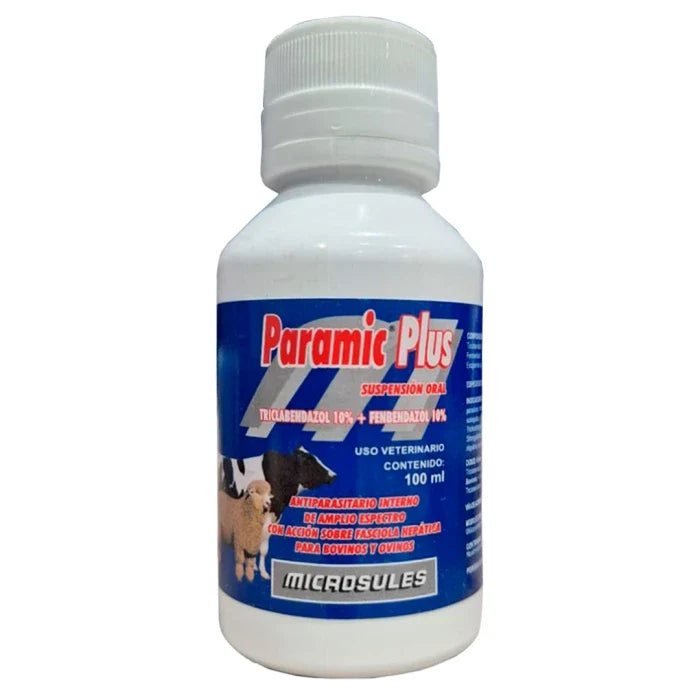 Antiparasitario interno para Ovinos y Bovinos Paramic Plus Oral 100ML - imagen 1