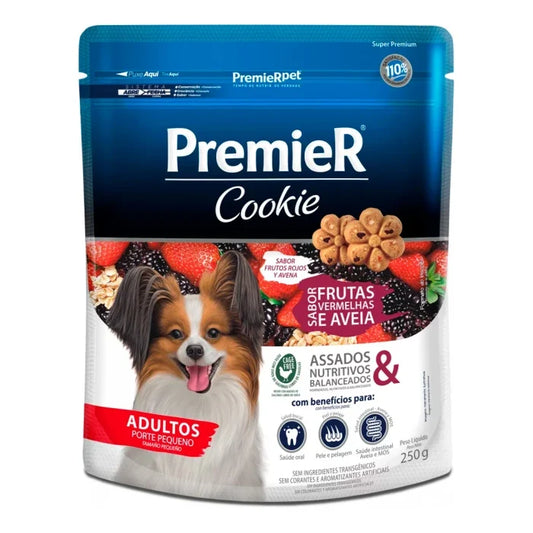 Premier cookie adultos razas pequeñas - frutos rojos y avena 250G - imagen 1
