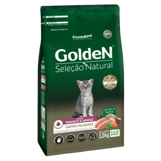 GoldeN Selección Natural gatitos pollo y arroz -  3KG - imagen 1