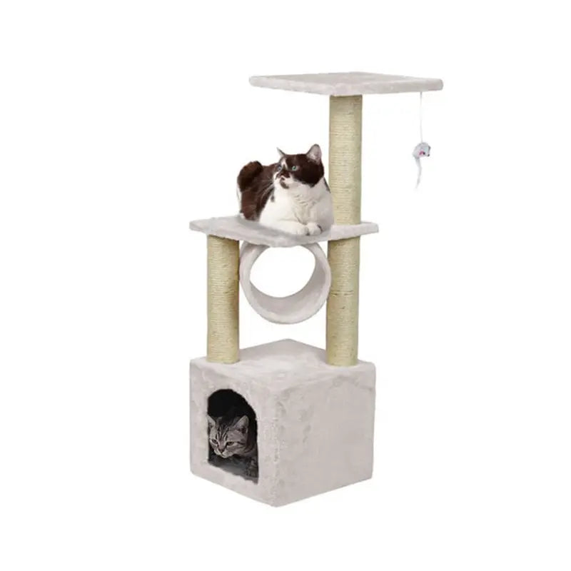 Rascador con Ratón Colgante para gatos