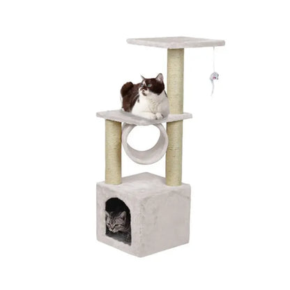 Rascador con Ratón Colgante para gatos
