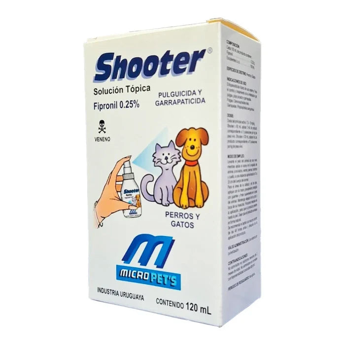 Shooter Spray antiparasitario para perros y gatos 120ML - imagen 1