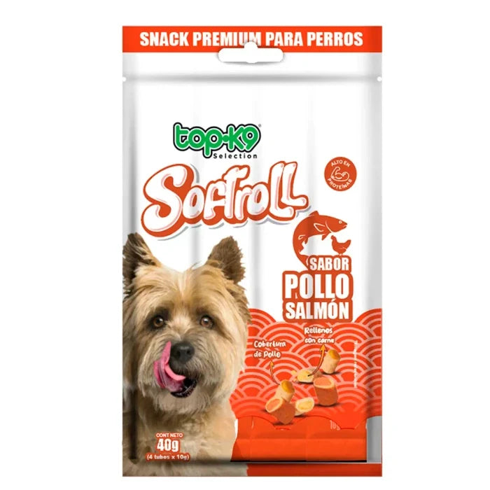 Snack TopK9 softroll pollo/salmón 4 x 1 - imagen 1