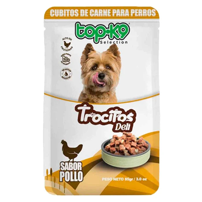 Snack TopK9 Trocitos Deli de pollo 85Grs - imagen 1