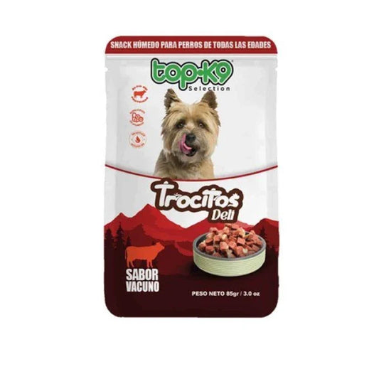 SNACK TOPK9 TROCITOS DELI CARNE 85 GRS - imagen 1