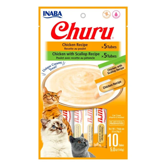 Churu variedades de pollo 10 tubos (Pollo y Pollo con ostión) - imagen 1