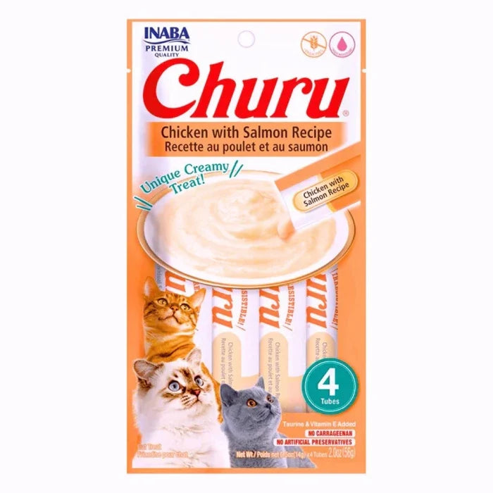 Churu gato pollo con salmón - 4 tubos 14gr - imagen 1