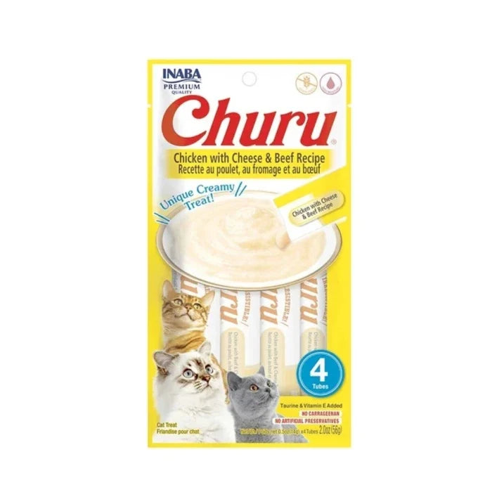 Churu Cat Pollo, Carne y Queso 4un - imagen 1