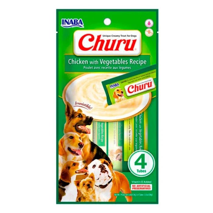 Dog Churu Pollo con Vegetales 4un 14gr - imagen 1
