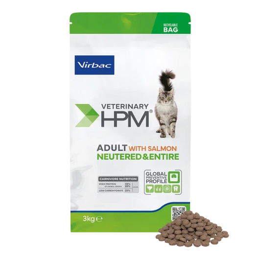 HPM Virbac Adult Neutered & Entire Cat con Salmón 3 kg - imagen 1