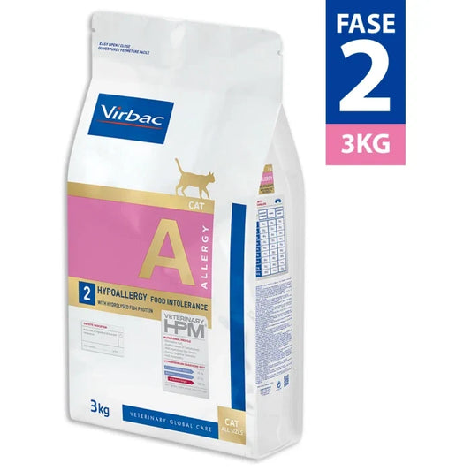 Veterinary HPM Allergy - Hypoallergy para gatos 3KG - Fase 2 - imagen 1