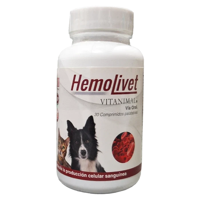 HEMOLIVET PERRO/GATO X 30 COMPRIMIDOS - imagen 1