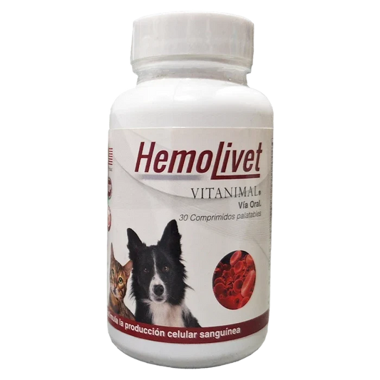 HEMOLIVET PERRO/GATO X 30 COMPRIMIDOS - imagen 1
