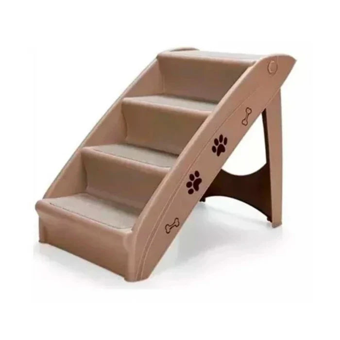 RAMPLA ESCALERA PET KENNEL PARA MASCOTAS 62*40*49.5 CM BEIGE - imagen 1