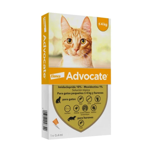Advocate Pipeta Antipulga Para Gatos Hasta 4 KG