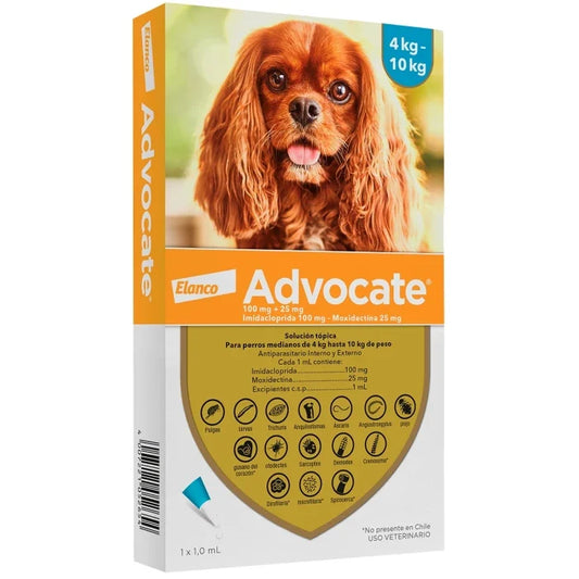 Advocate Pipeta Antipulga Para perros de 4 a 10KG - imagen 1