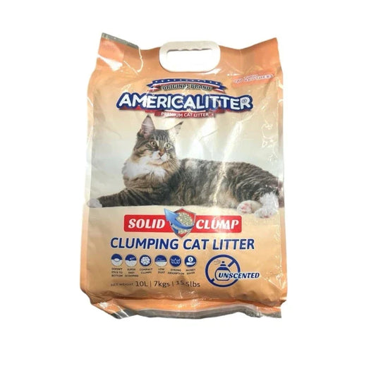 America Litter Solid Clump - 7KG - imagen 1