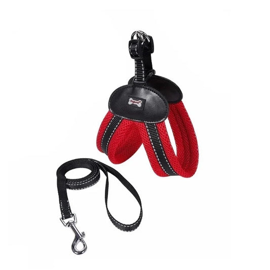 Arnes para Perro en V Rojo