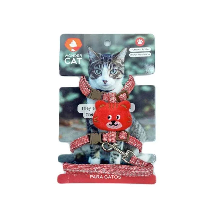 Arnés para gato trailla diseño Mascotas