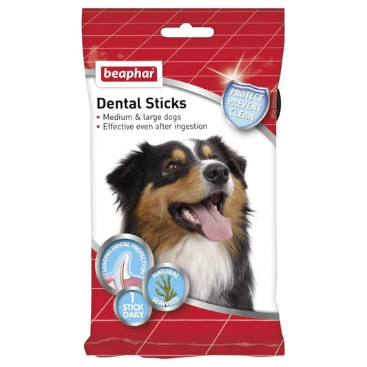Beaphar Dental Sticks Perros Medianos y Grandes 7 Unidades - imagen 1