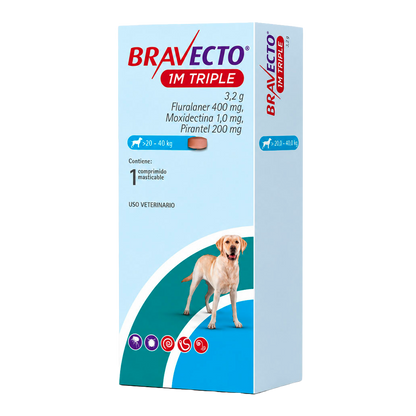 Bravecto 1M Triple Perro