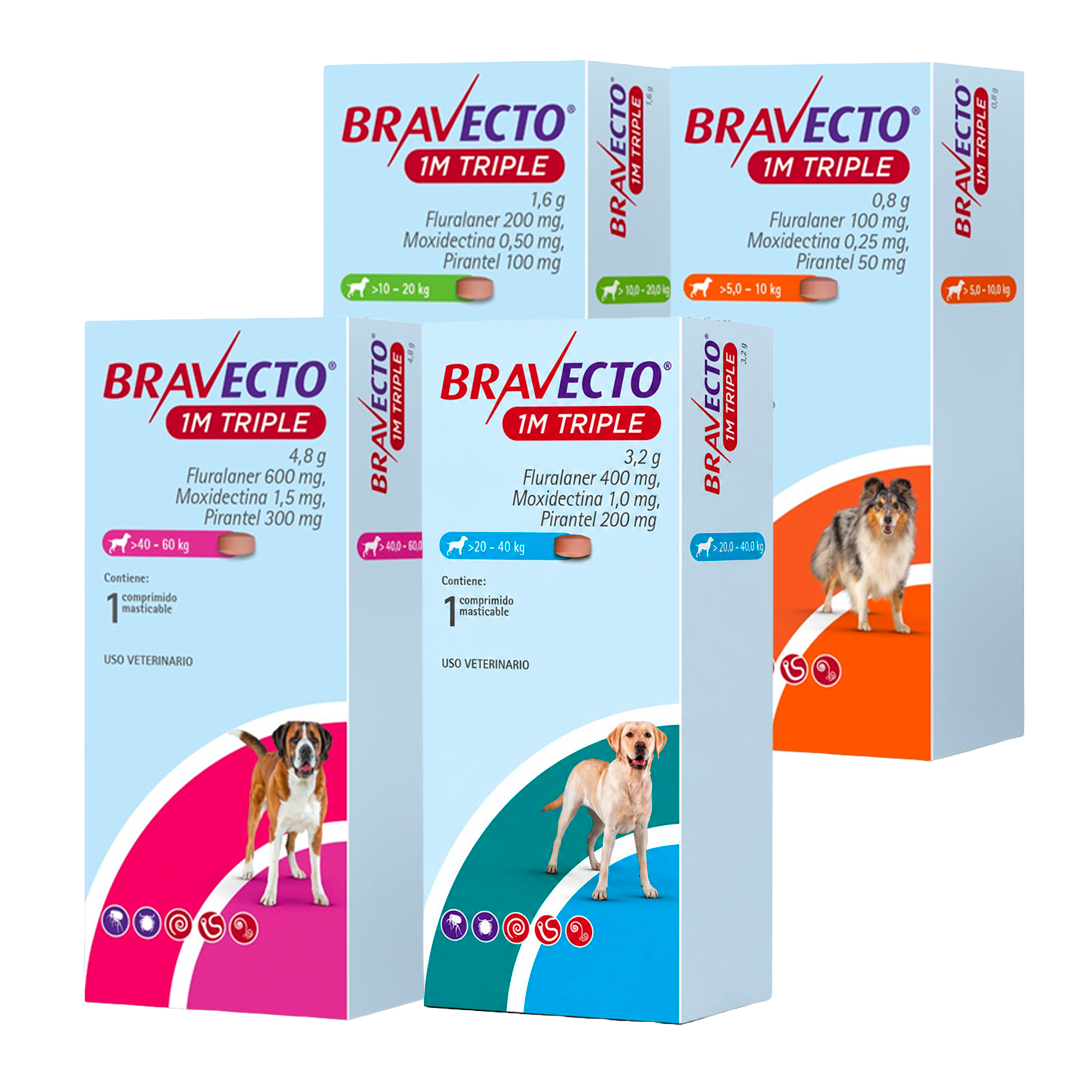 Bravecto 1M Triple Perro