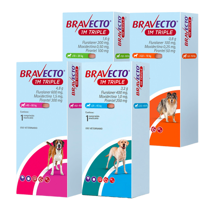 Bravecto 1M Triple Perro