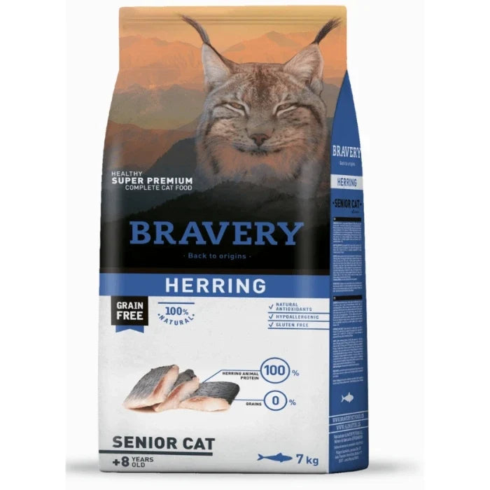 BRAVERY HERRING SENIOR CAT 7 KG - imagen 1