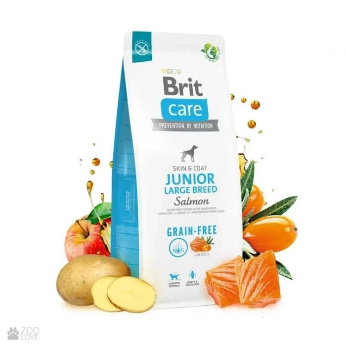Brit Care Junior Large Breed Salmon - Pethome