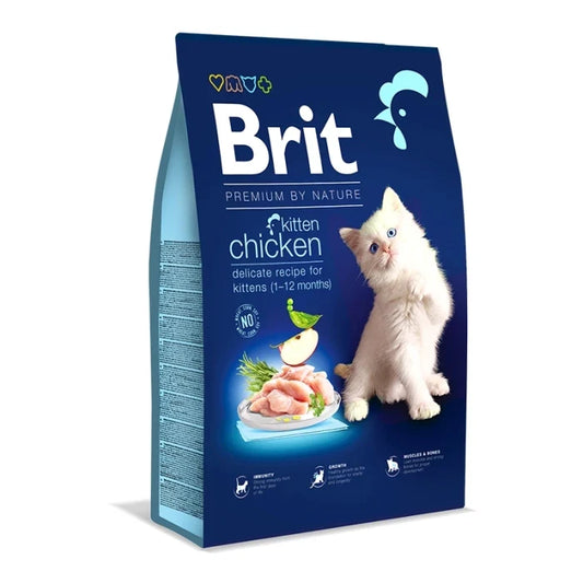 Brit Premium by nature Cat Kitten Chicken 8KG - imagen 1